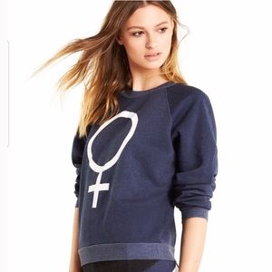 NWOT WILDFOX Venus Navy Sweatshirt